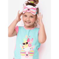 Pijama Manga Curta Viscolycra Menina Lhama - 4