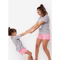 Pijama Manga Curta Algodão Menina Lhama Summer - 2