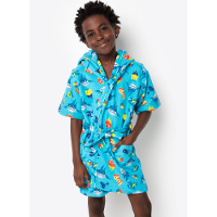 Roupão de Banho Menino Teen Tubarão Gamer - 1