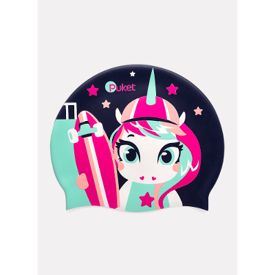 Touca de Natação Infantil Unicórnio Skate