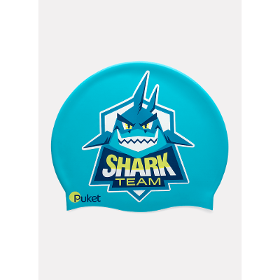 Touca de Natação Menino Tubarão Gamer