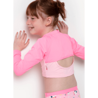 Conjunto Camiseta e Calcinha com Proteção Solar Menina Lhama Secret - 2