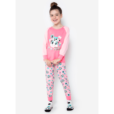 Pijama Manga Longa Viscolycra Menina Vaca