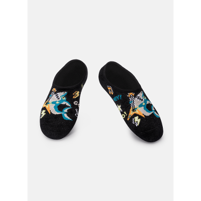 Meia Sapatinho Antiderrapante Menino Tubarão Rockstar