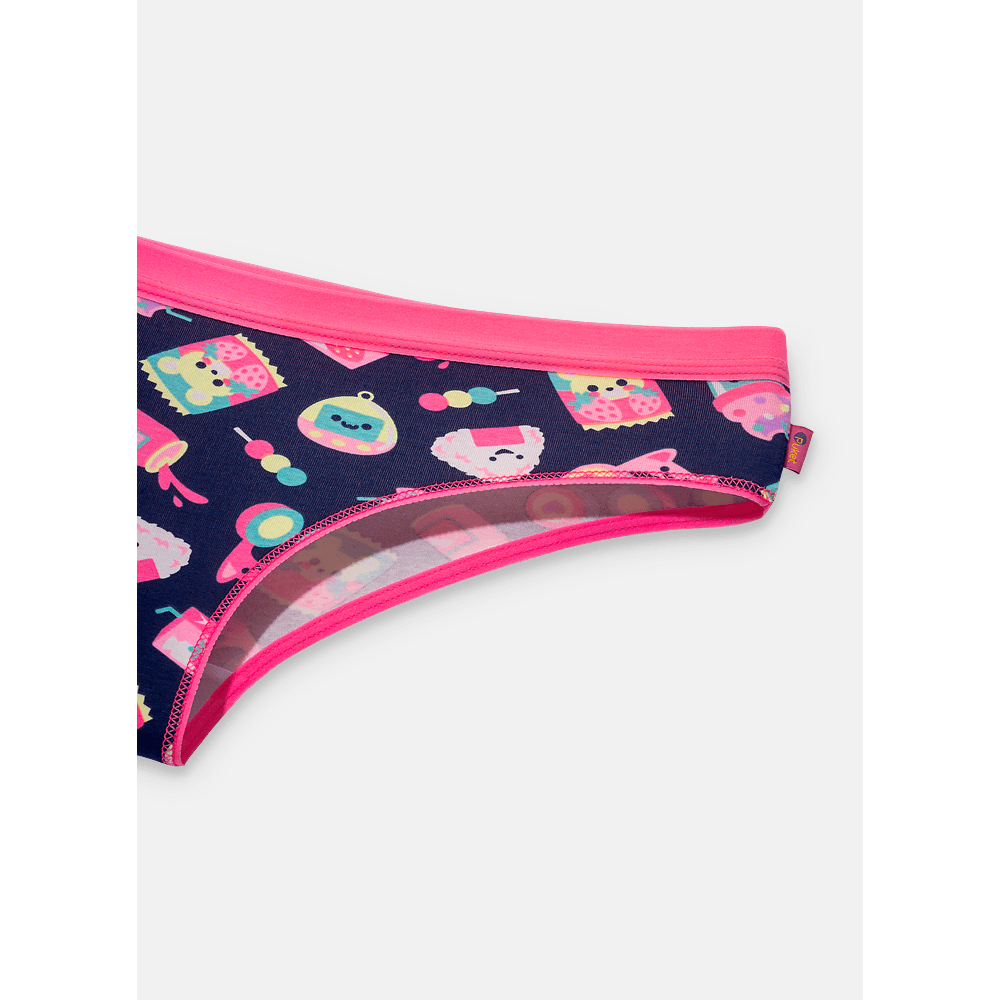 Calcinha Boneca Algodão Feminina Unicórnio Kawaii - 3