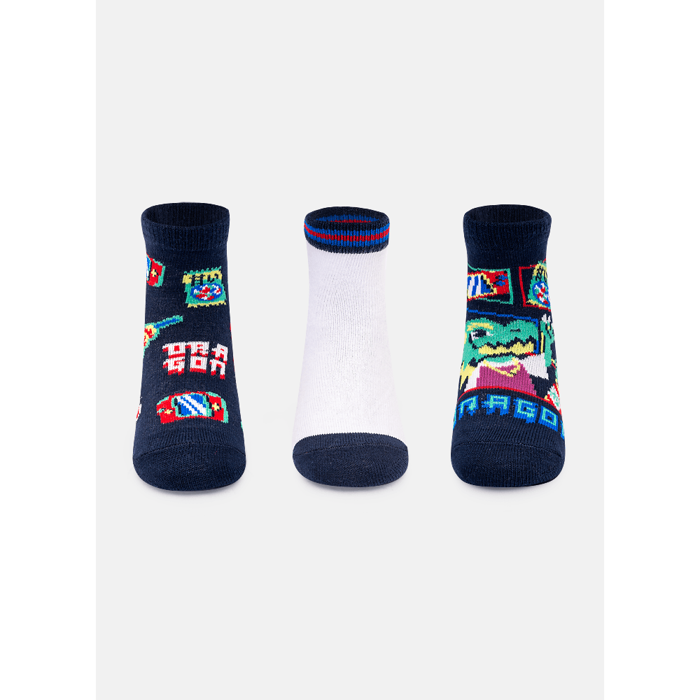 Kit com 3 meias Masculina Dragão Street - 1