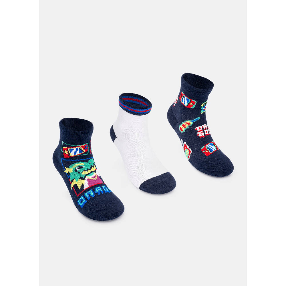 Kit com 3 meias Masculina Dragão Street - 2