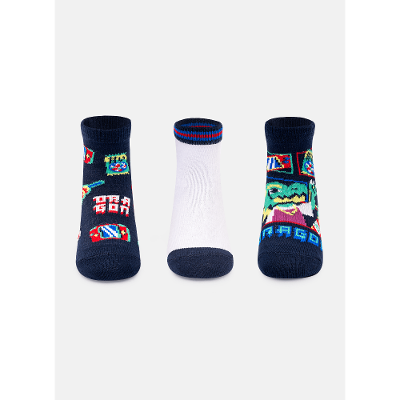 Kit com 3 meias Masculina Dragão Street