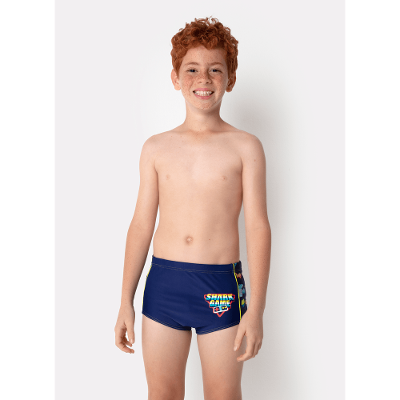 Sunga Boxer Menino Teen Tubarão Gamer