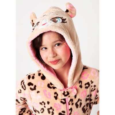 Macacão Manga Longa Soft Menina Onça