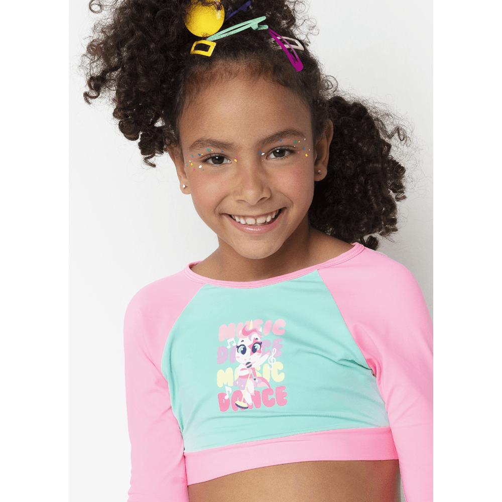Conjunto Cropped Menina Unicornio PopStar - 3