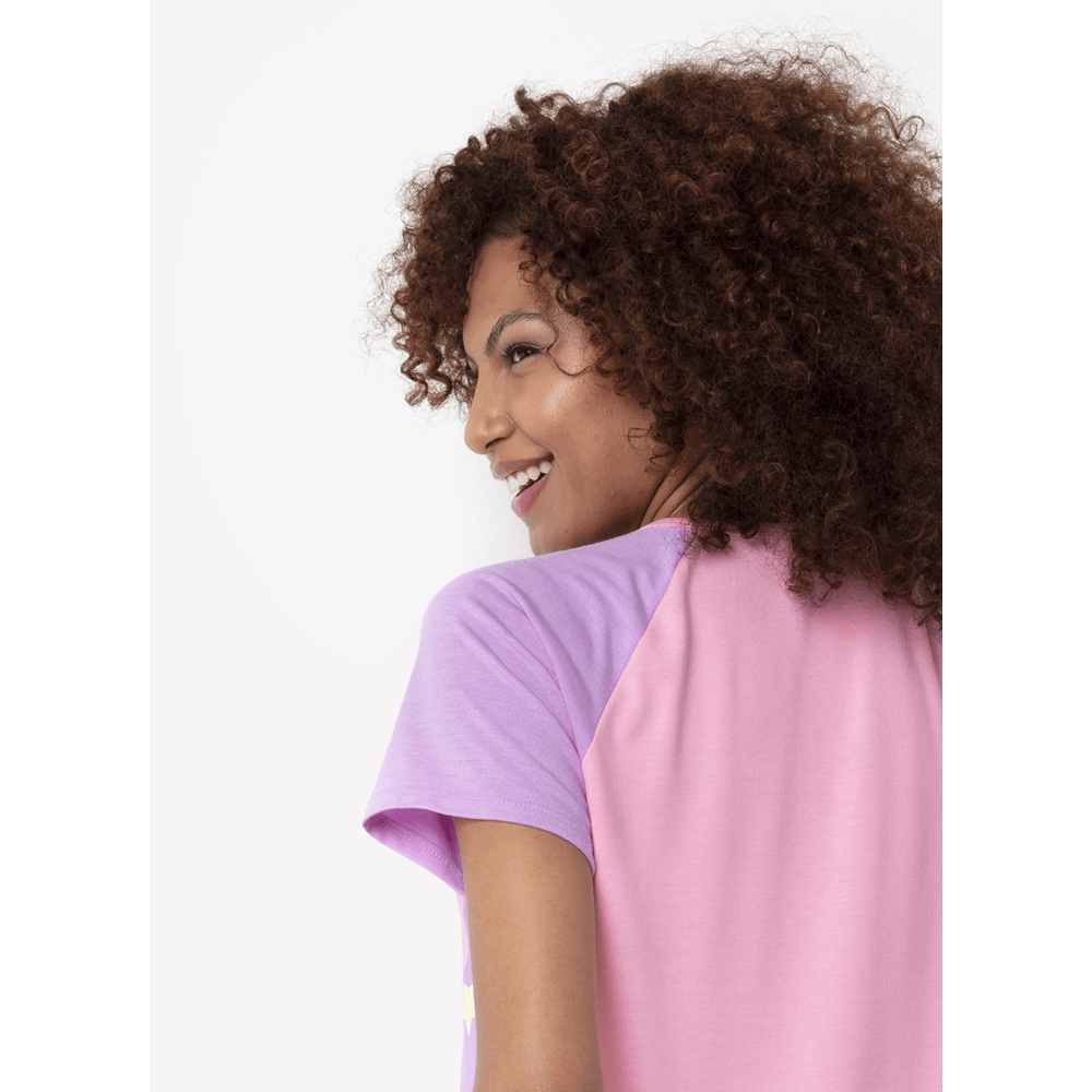 Camisola Manga Curta Viscolycra Feminina Unicórnio Kawaii - 4