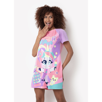 Camisola Manga Curta Viscolycra Feminina Unicórnio Kawaii - 1