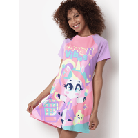 Camisola Manga Curta Viscolycra Feminina Unicórnio Kawaii - 3