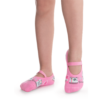 Meia Sapatilha Menina Antiderrapante Polaroid