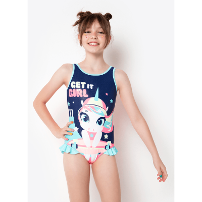 Maiô com Proteção Solar Menina Unicórnio Skate