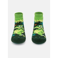 Meia Botinha Bebê Menino Com Sola Emborrachada Jacaré Jungle - 1