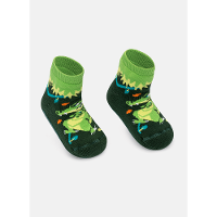 Meia Botinha Bebê Menino Com Sola Emborrachada Jacaré Jungle - 2