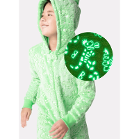 Macacão Manga Longa Menino Teen Soft Dinossauro Fósseis Brilha no Escuro - 2