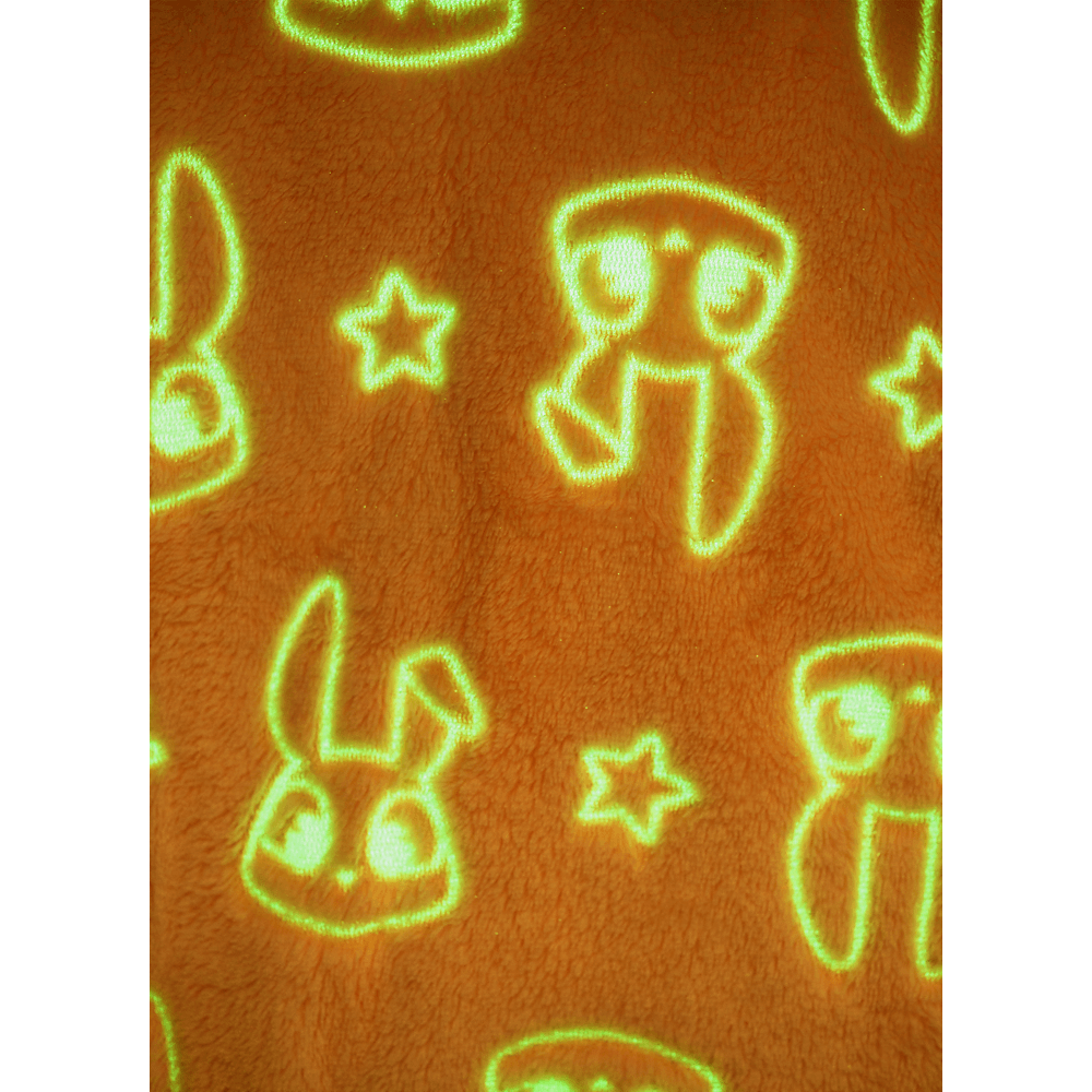 Macacão Manga Longa Menina Soft Família Coelho Brilha no Escuro - 6