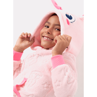 Macacão Manga Longa Menina Soft Família Coelho Brilha no Escuro