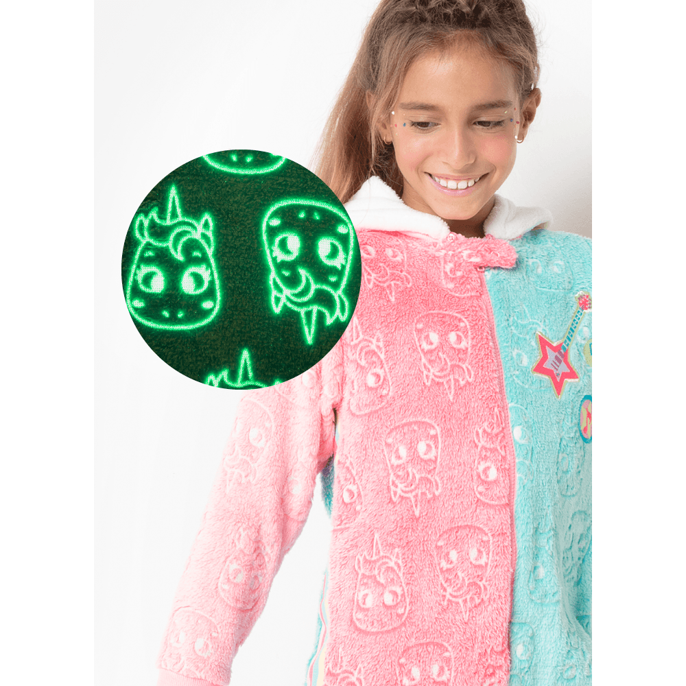 Macacão Manga Longa Menina Teen Soft Unicórnio Popstar - 1