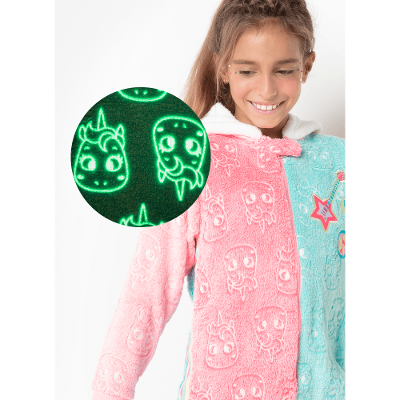 Macacão Manga Longa Menina Teen Soft Unicórnio Popstar