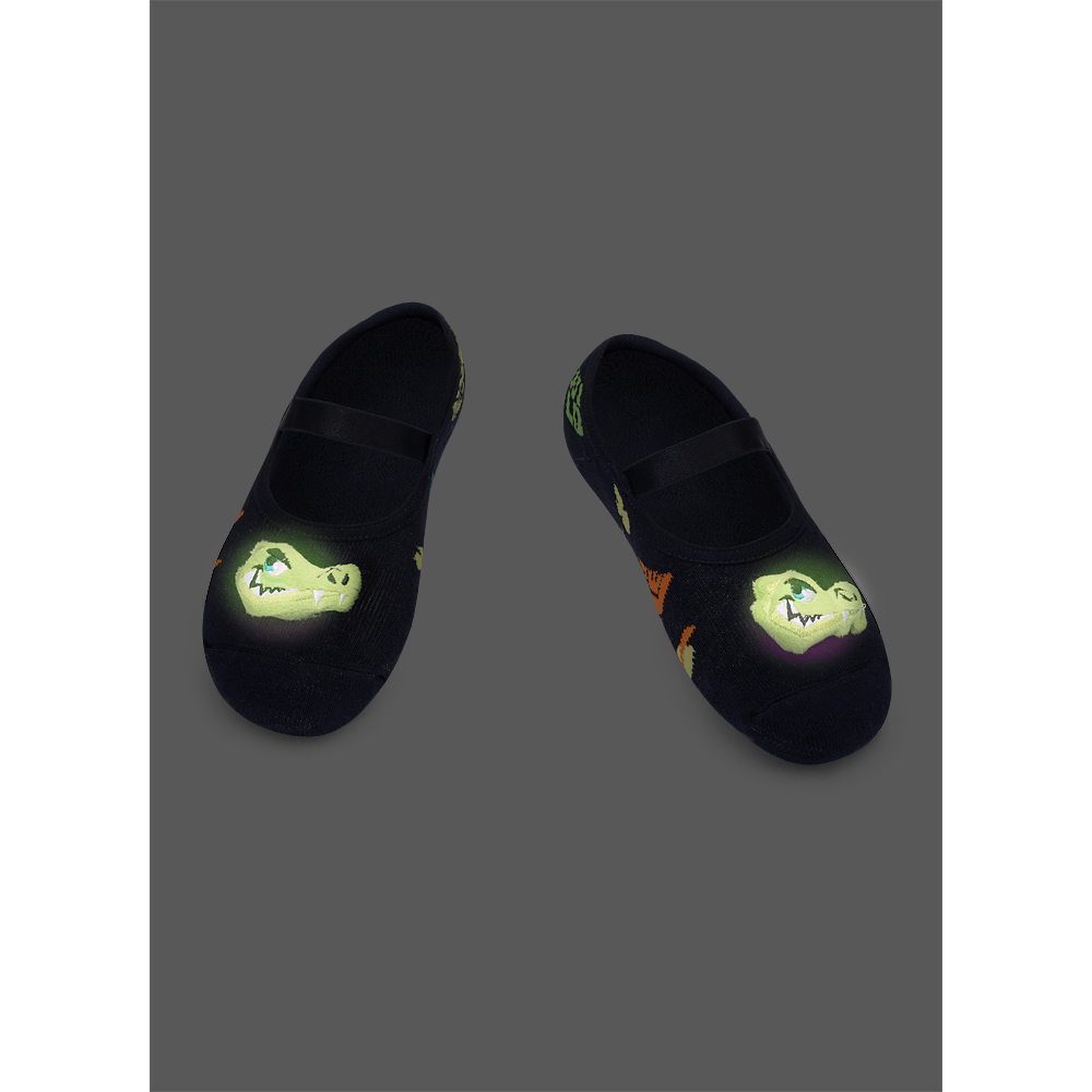 Meia Sapatilha Antiderrapante Com LED Menino Jacaré Jungle - 3