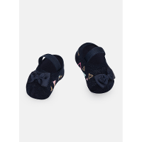 Meia Sapatilha Antiderrapante Bebê Menina Com Aplique laço - 1