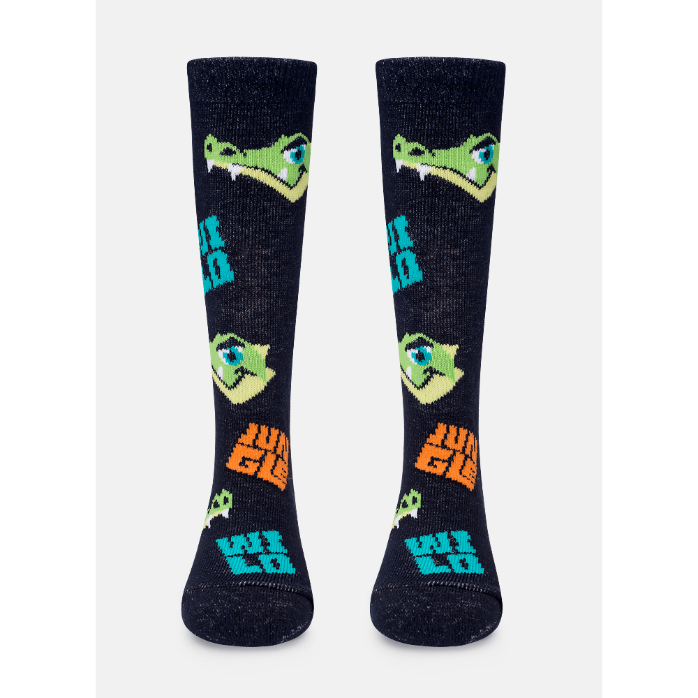 Meia Cano 3/4 Bebê Menino Jacaré Jungle - 1