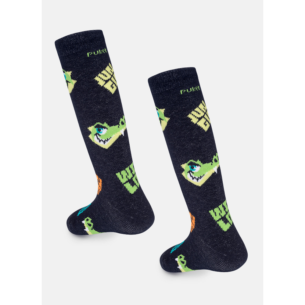 Meia Cano 3/4 Bebê Menino Jacaré Jungle - 3