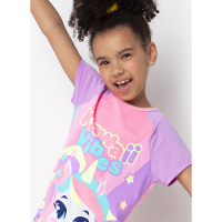 Camisola Manga Curta Viscolycra Menina Teen Unicórnio Kawaii - 2