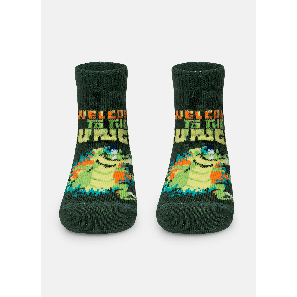 Meia Soquete Bebê Menino Jacaré Jungle - 1