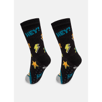 Meia Botinha Forrada Antiderrapante Menino Teen Tubarão Rockstar - 3