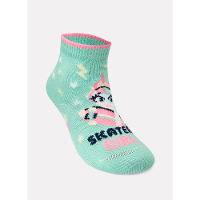 Meia Soquete Bebê Menina Unicórnio Skate - 2