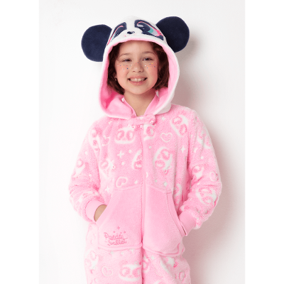 Macacão Manga Longa Menina Soft Panda Bailarina