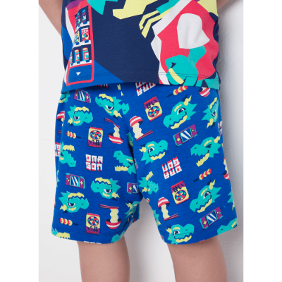 Pijama Manga Curta Viscolycra Menino Dragão Street