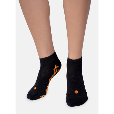 Meia Cano Curto Antiderrapante Feminina Pilates