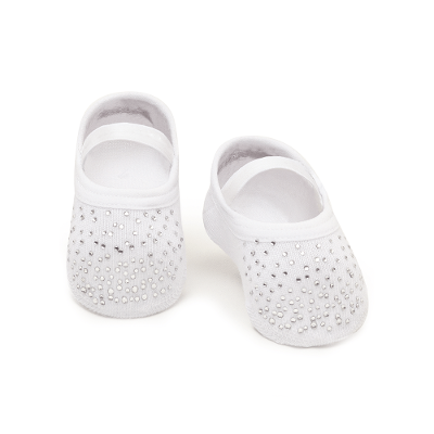 Meia Sapatilha Bebê Menina com Strass