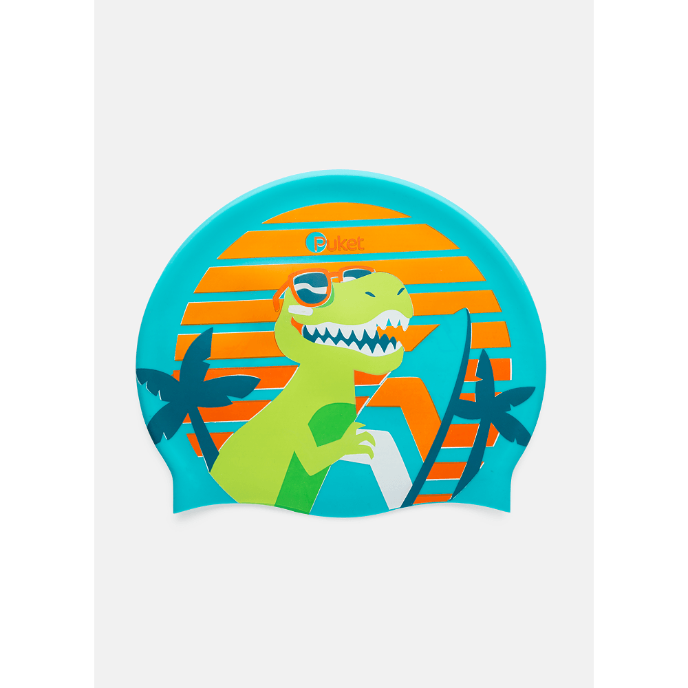 Touca de Natação Menino Dino Surf - 1