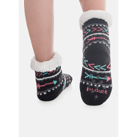 Meia Botinha Tricô Antiderrapante Menina Boho - 2