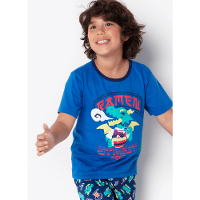 Pijama Manga Curta Algodão Menino Teen Dragão Street - 3