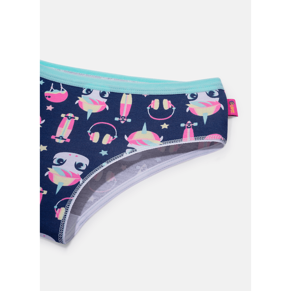 Calcinha Boneca Menina Kids Unicórnio skate - 3