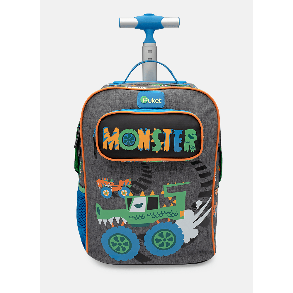 Mochila com Rodinha Pequena Monster Truck - 1