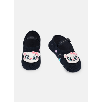Meia Sapatilha Menina Antiderrapante Ursa