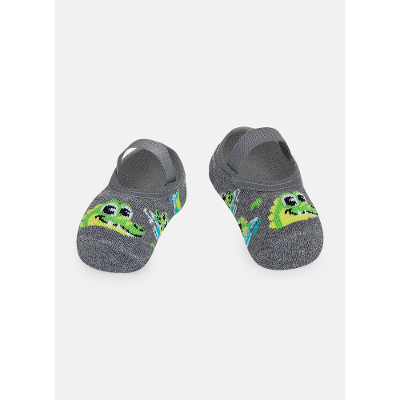 Meia Sapatilha Antiderrapante Bebê Menino Jacaré