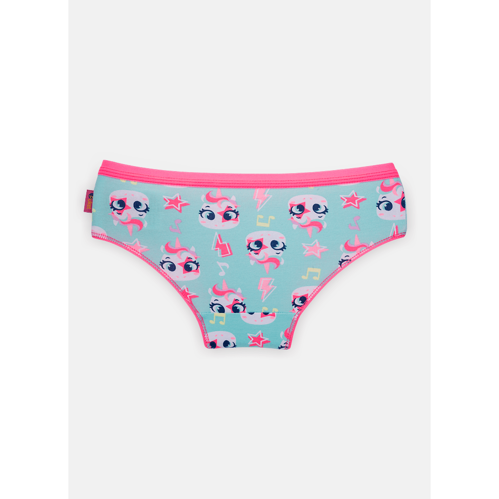 Calcinha Boneca Menina Algodão Unicórnio Popstar - 2