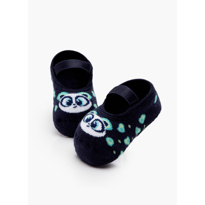 Meia Infantil Sapatilha com Antiderrapante Panda