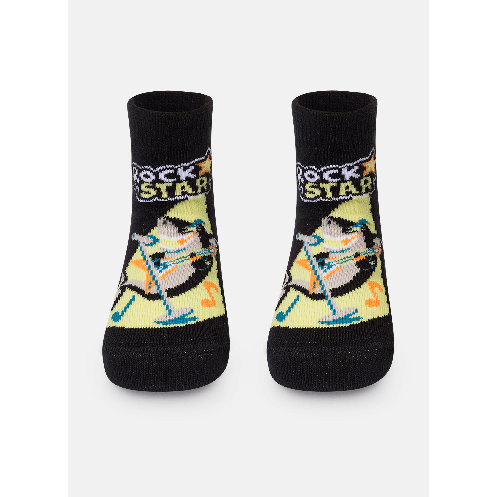 Meia Soquete Menino Bebê Tubarão Rockstar - 1