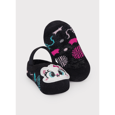 Meia Sapatilha Bebê Menina Gata